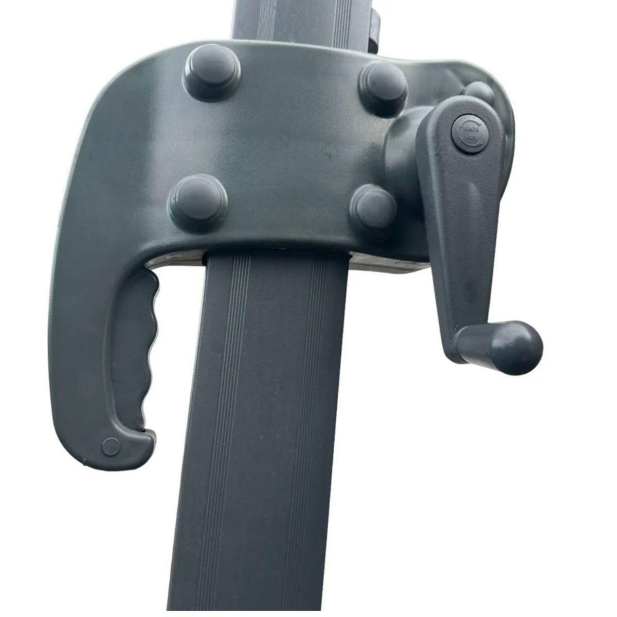 KZ GARDEN Parasol de Jardin Inclinable Ø300cm Design Sable et Bordure Marron - Parasol déporté Toile Polyester Anti UV KZ GARDEN