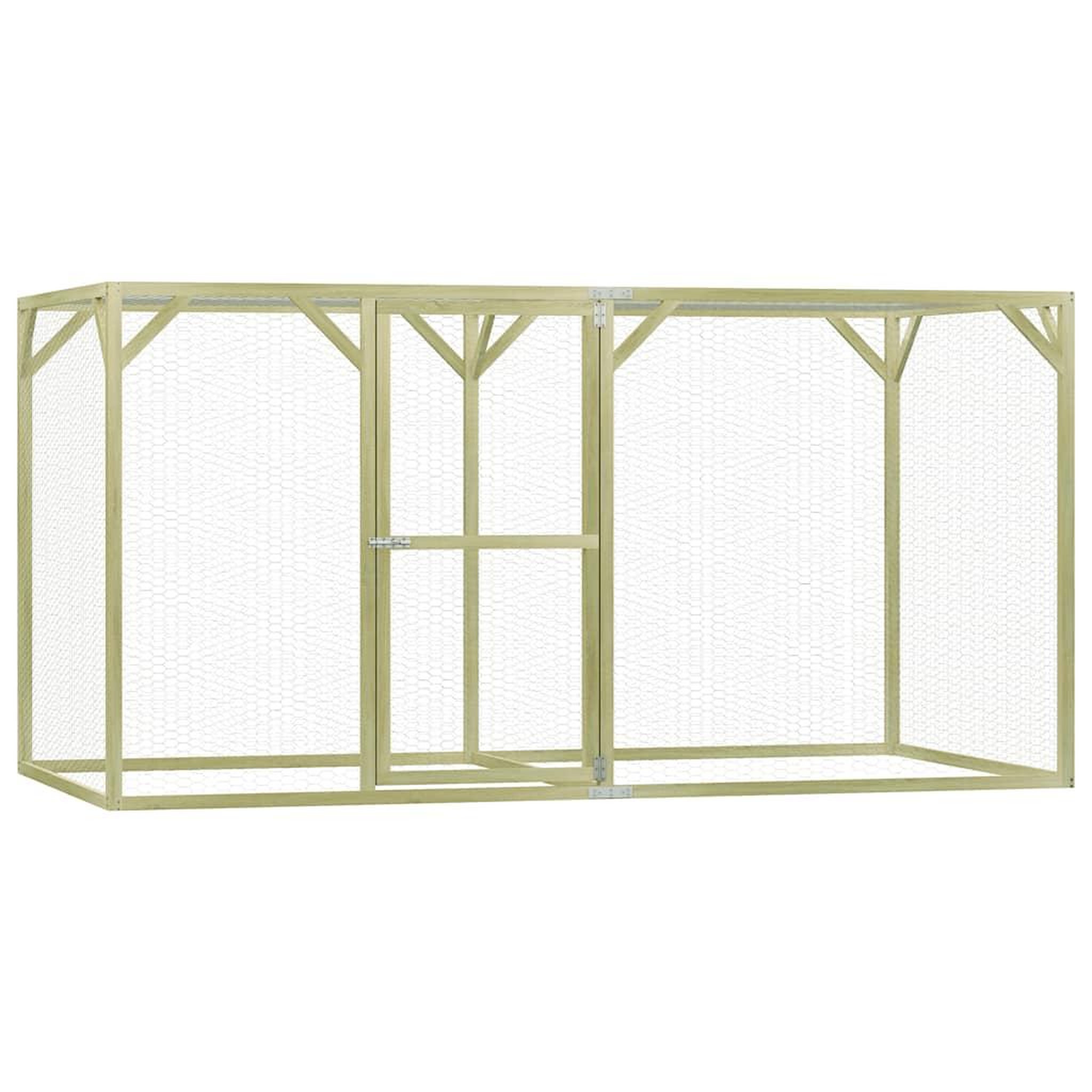 Voir la diapositive 1 : VIDAXL Poulailler 1,5x3x1,5 m Pinede impregnee