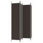Voir la diapositive 4 : VIDAXL Cloison de separation 4 panneaux Marron 200x220 cm Tissu