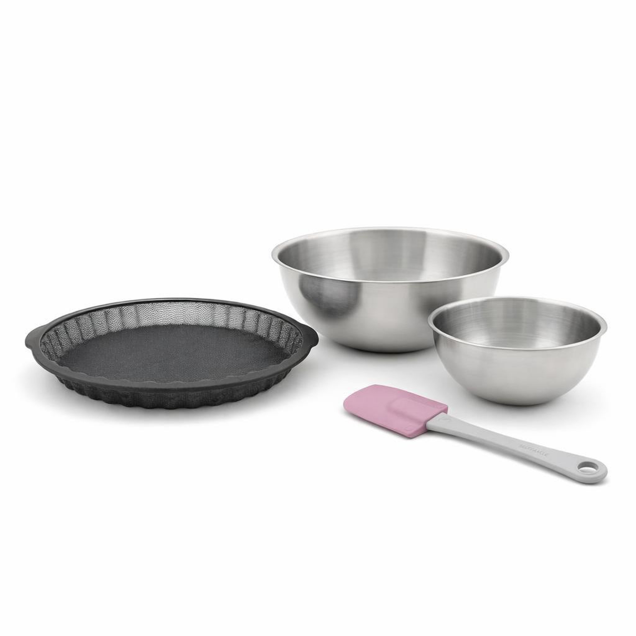 ZENKER Set de 4 ustensiles de pâtisserie moule à gâteaux bol et spatule silicone fibre de verre silicone fibre de verre zenker  silicone fibre de verre