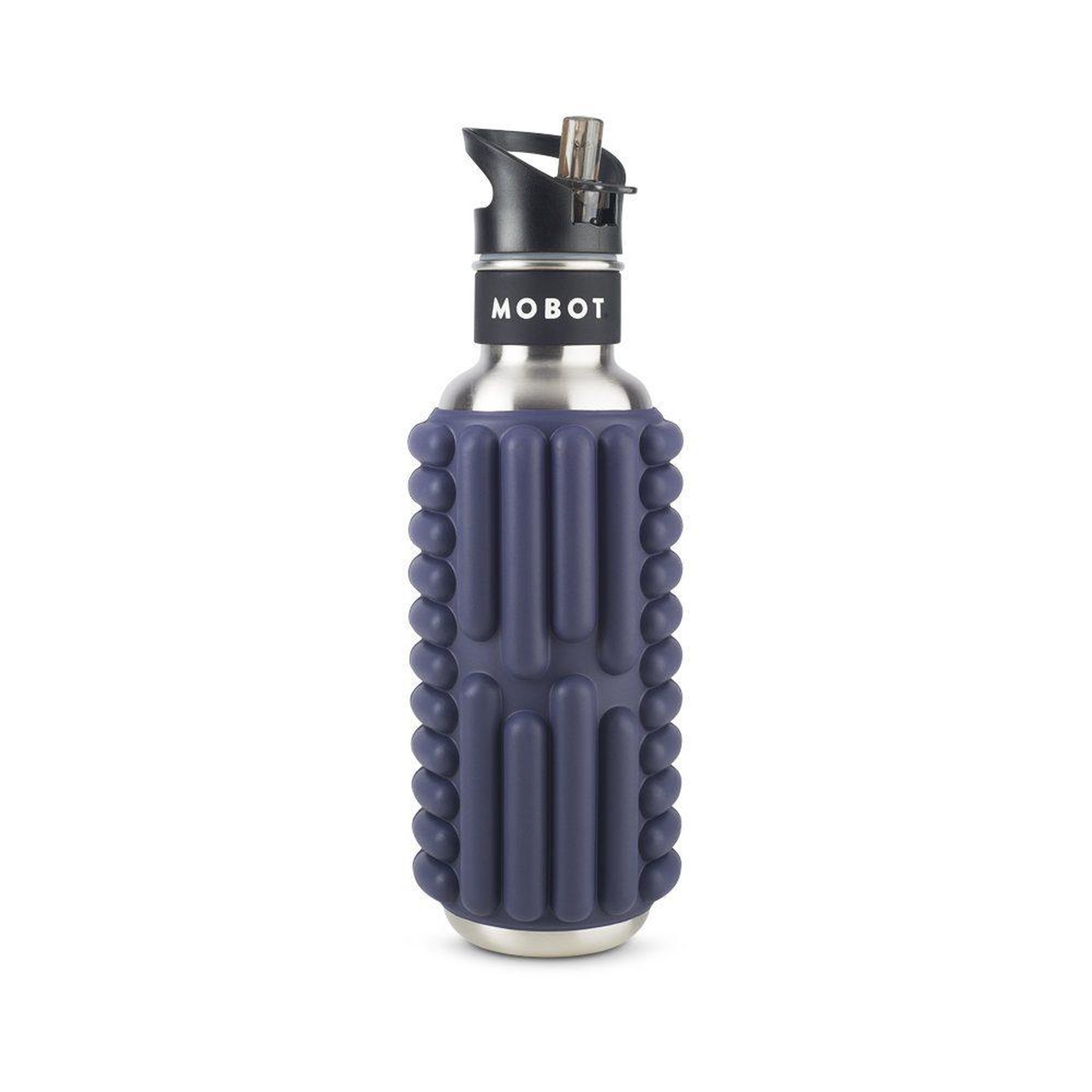 MOBOT Bouteille de sport - mobot - fonction 2 en 1 rouleau de massage - violet