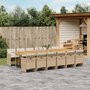 Voir la diapositive 1 : VIDAXL Ensemble a manger de jardin et coussins 13 pcs beige