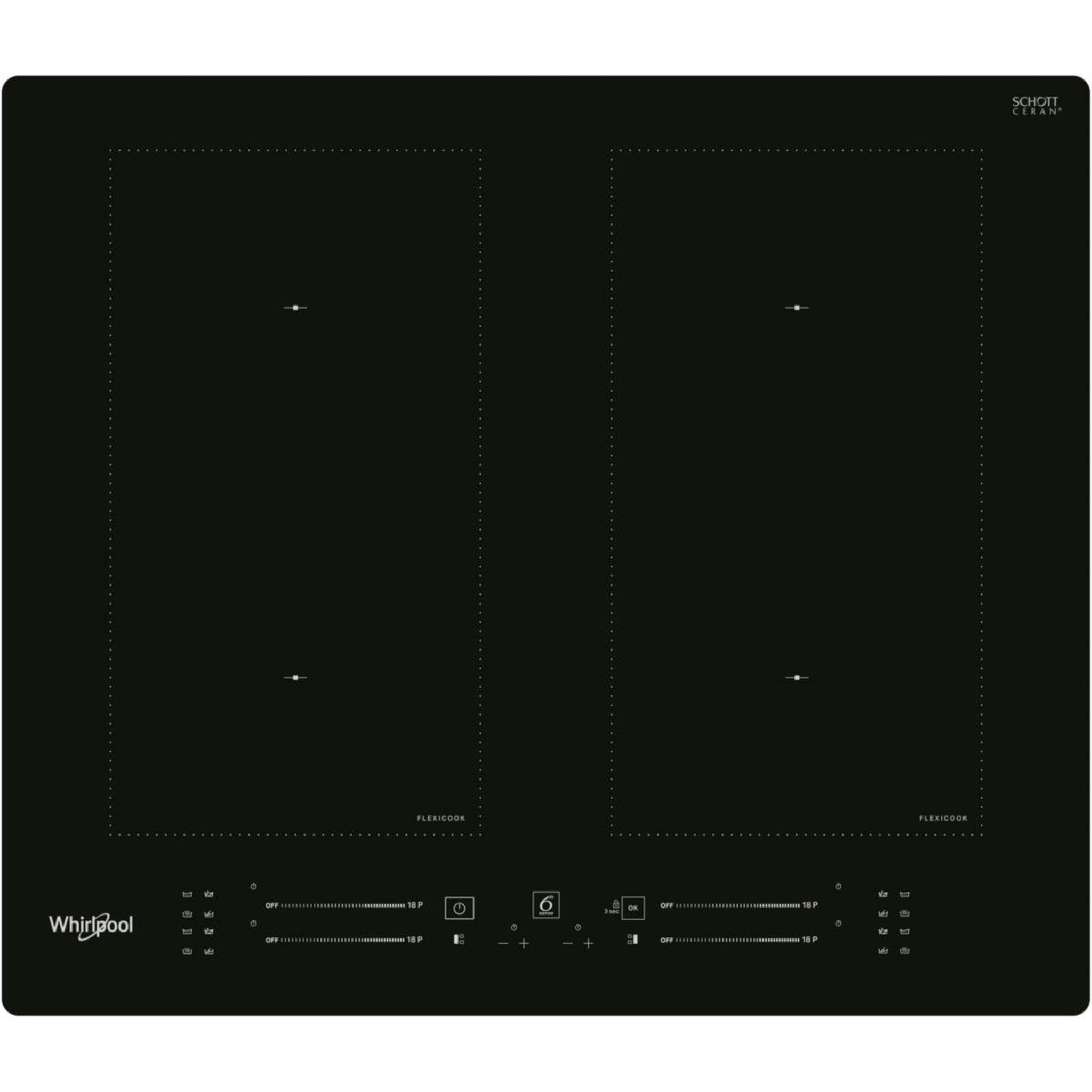 Whirlpool Plaque induction WLS7260NE 6ème Sens