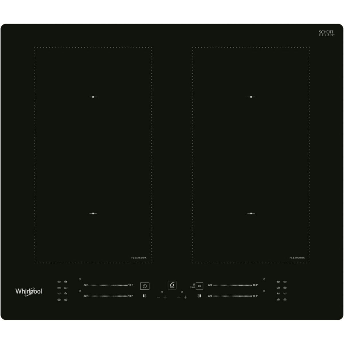 Whirlpool Plaque induction WLS7260NE 6ème Sens