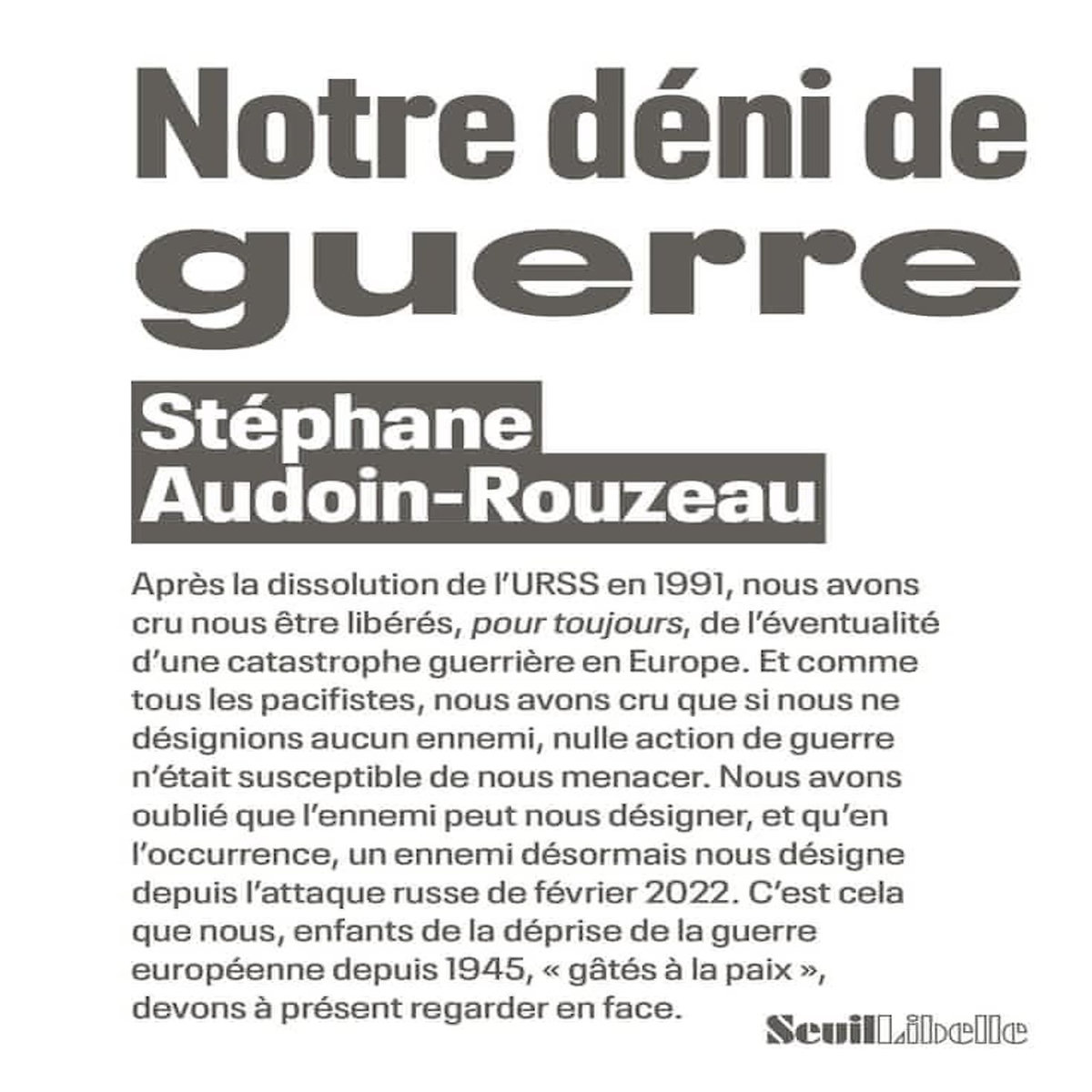 NOTRE DENI DE GUERRE, Audoin-Rouzeau Stéphane