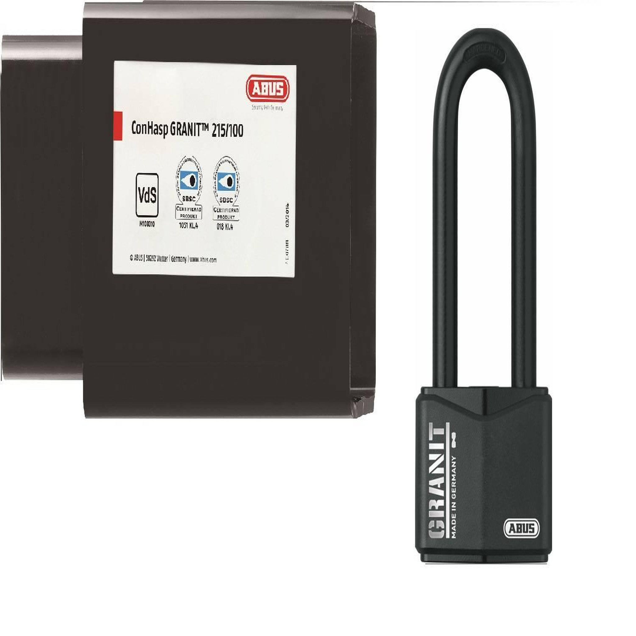 ABUS Serrure pour conteneur + cadenas granit varié
