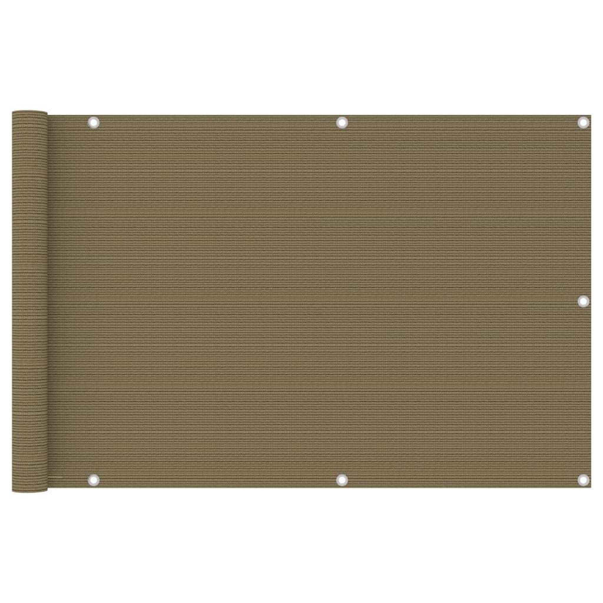 VIDAXL Ecran de balcon taupe 90x500 cm pehd