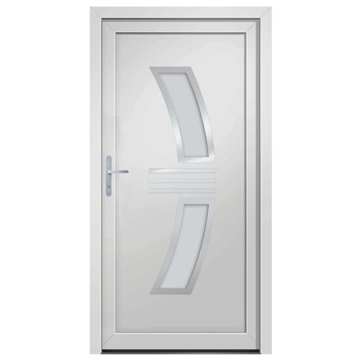 VIDAXL Porte d'entree Blanc 108x200 cm PVC