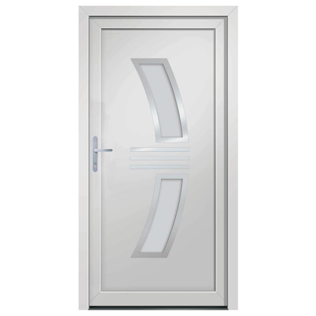 VIDAXL Porte d'entree Blanc 108x200 cm PVC