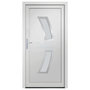 Voir la diapositive 3 : VIDAXL Porte d'entree Blanc 108x200 cm PVC