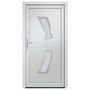 Voir la diapositive 3 : VIDAXL Porte d'entree Blanc 108x200 cm PVC