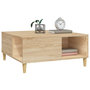 Voir la diapositive 4 : VIDAXL Table basse chene sonoma 80x80x36,5 cm bois d'ingenierie