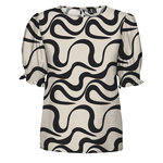 Vero Moda T Shirt Beige/ Femme Vero  oda  lea. Coloris disponibles : Noir