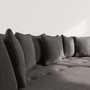 Voir la diapositive 3 : LISA DESIGN Onyx - canapé droit 4 places avec double méridienne - assise profonde - en velours côtelé