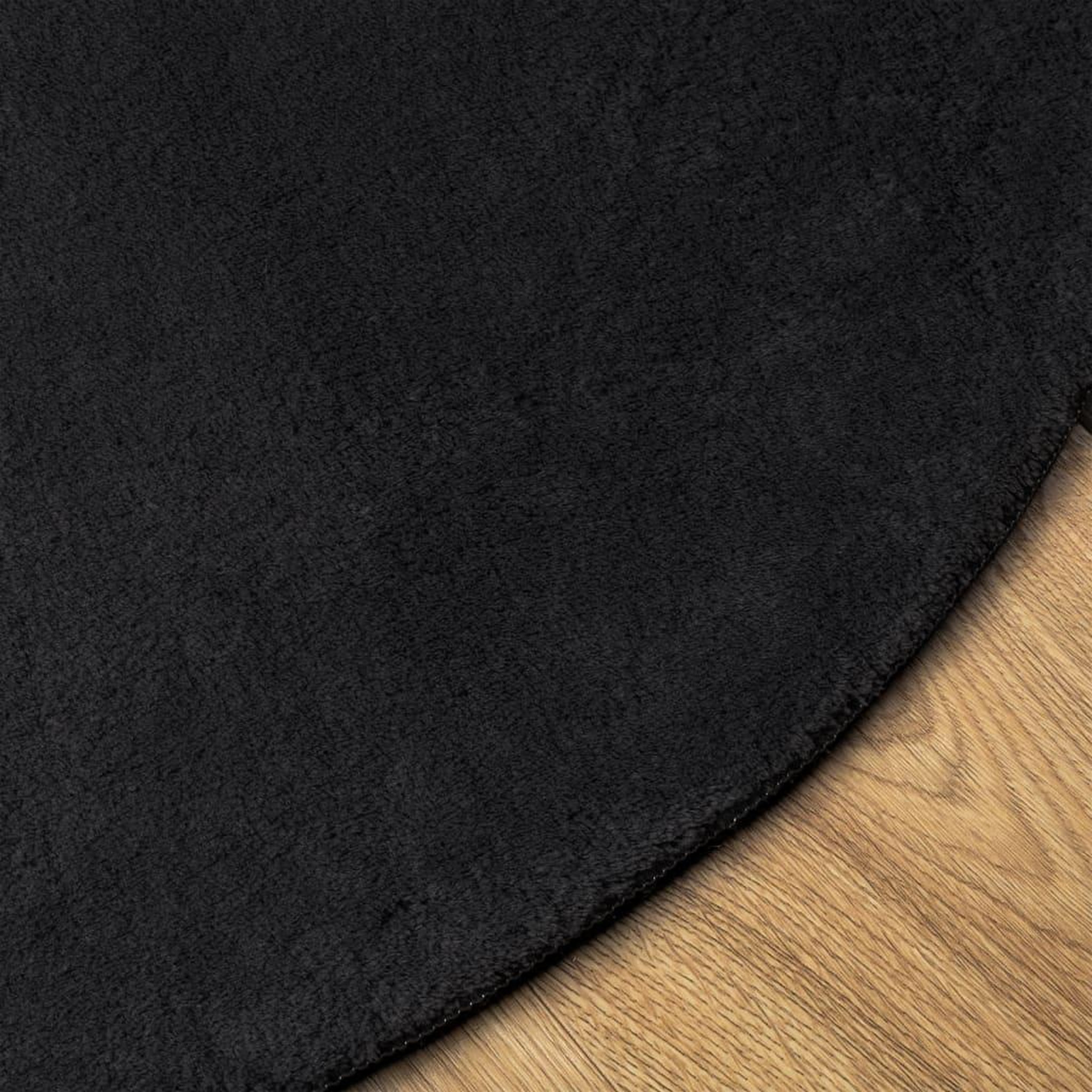 Voir la diapositive 4 : VIDAXL Tapis HUARTE a poils courts doux et lavable noir Ø 120 cm
