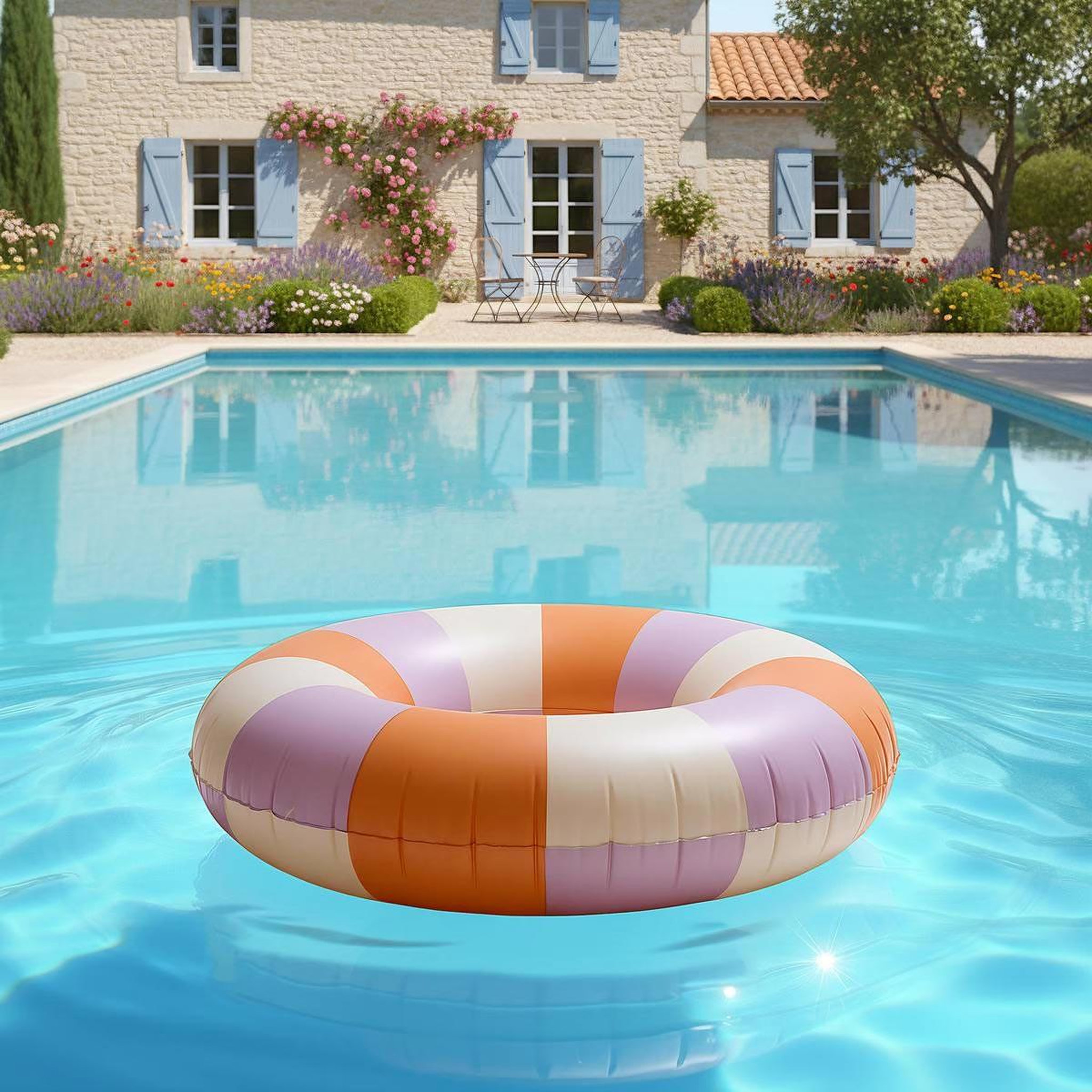 Voir la diapositive 3 : FIVE Bouée gonflable  poolside  106cm multicolore
