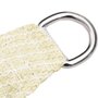 Voir la diapositive 4 : VIDAXL Voile d'ombrage 160 g/m^2 Creme 4,5x4,5x4,5 m PEHD
