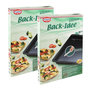 Voir la diapositive 4 : DR.OETKER Lot de 2 plats de cuisson pizza au four 42 x 29 cm Dr. Oetker Back-Idee Kreativ