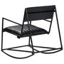 Voir la diapositive 5 : VIDAXL Chaise a bascule Noir Cuir veritable