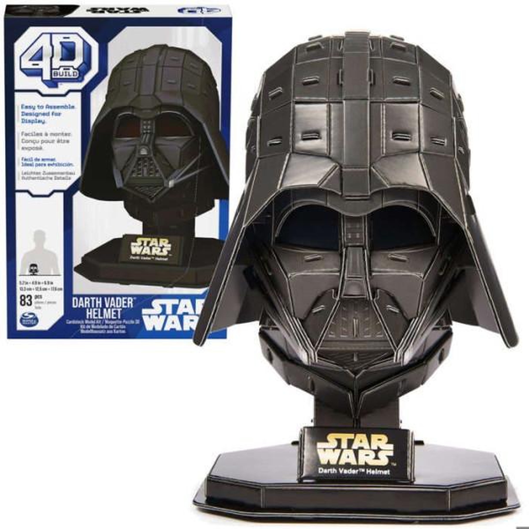Spin Master Spin master puzzle 4d build star wars star wars casque de dark vador modele 3d figurine a assembler