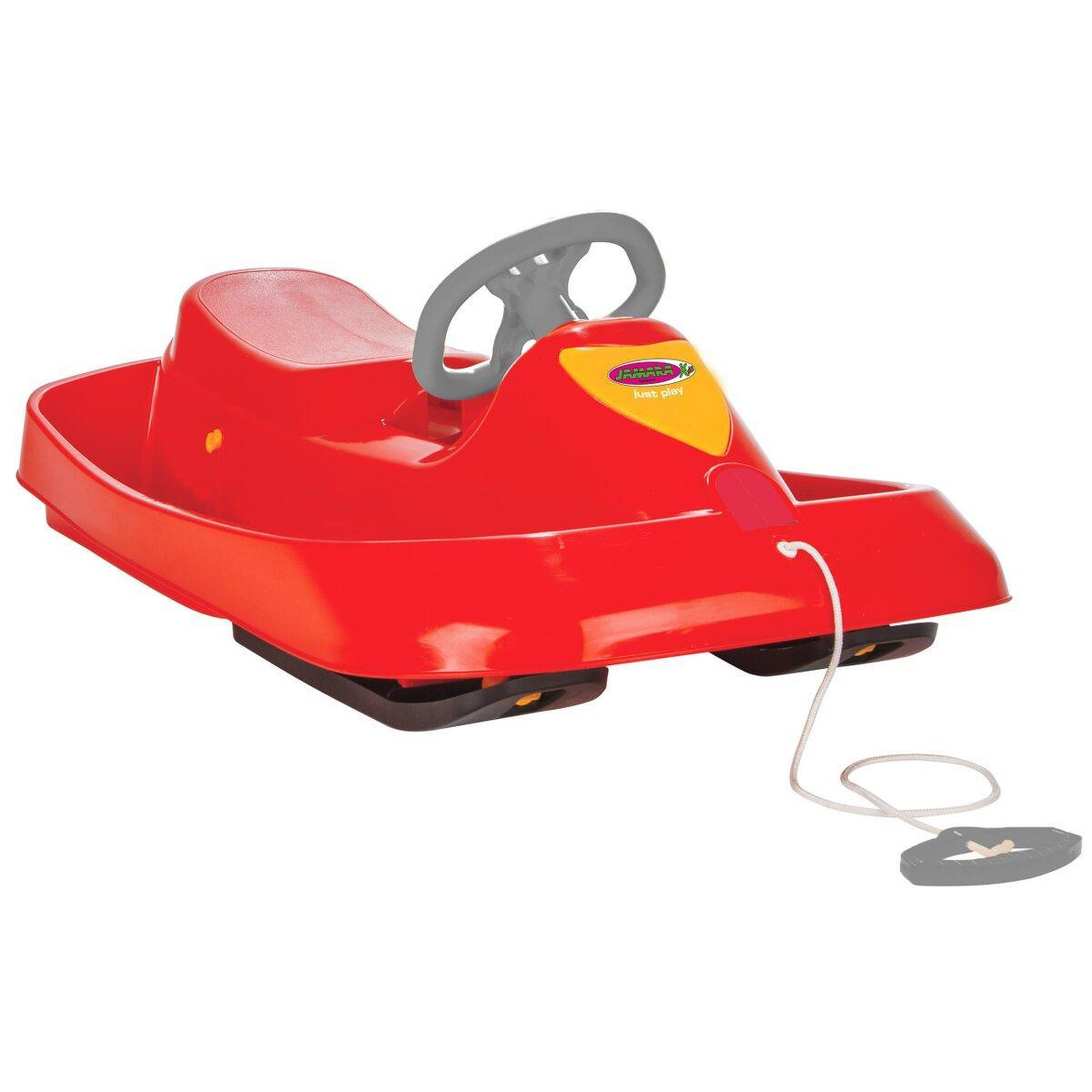 Jamara Snow Play Bob Ralley 100 cm rouge avec volant et frein