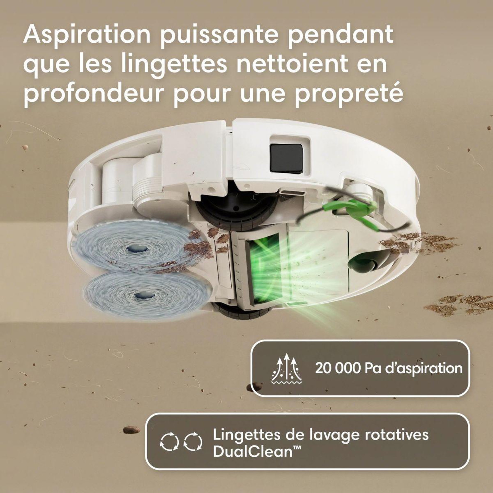 Voir la diapositive 2 : IROBOT Robot aspirateur laveur roomba plus 415 combo + autowashtm dock