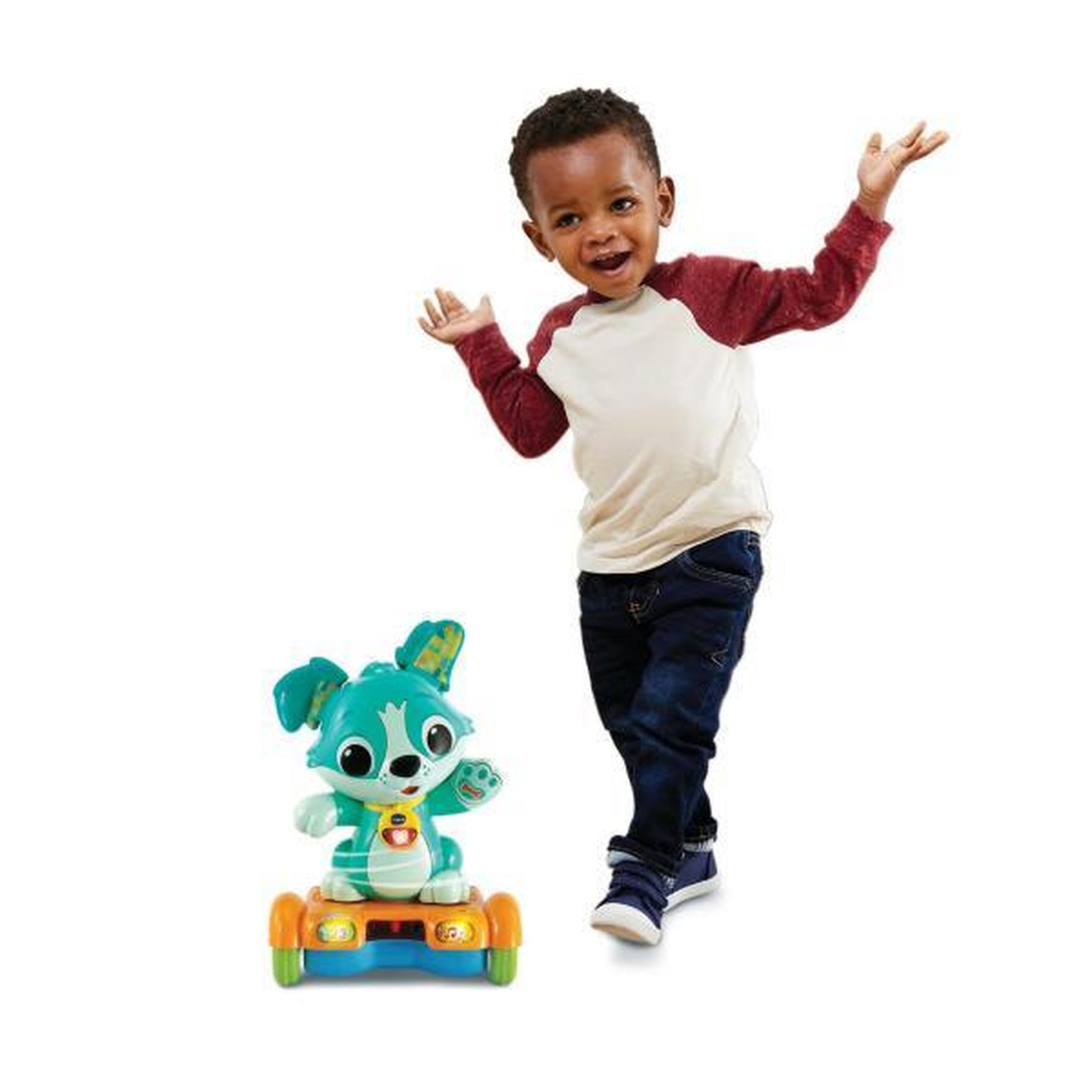 Voir la diapositive 2 : VTECH BABY VTECH BABY - Titou, Mon Toutou Hoverboard - Chien Malicieux a 3 Roues - Piles Fournies - 12 a 36 mois