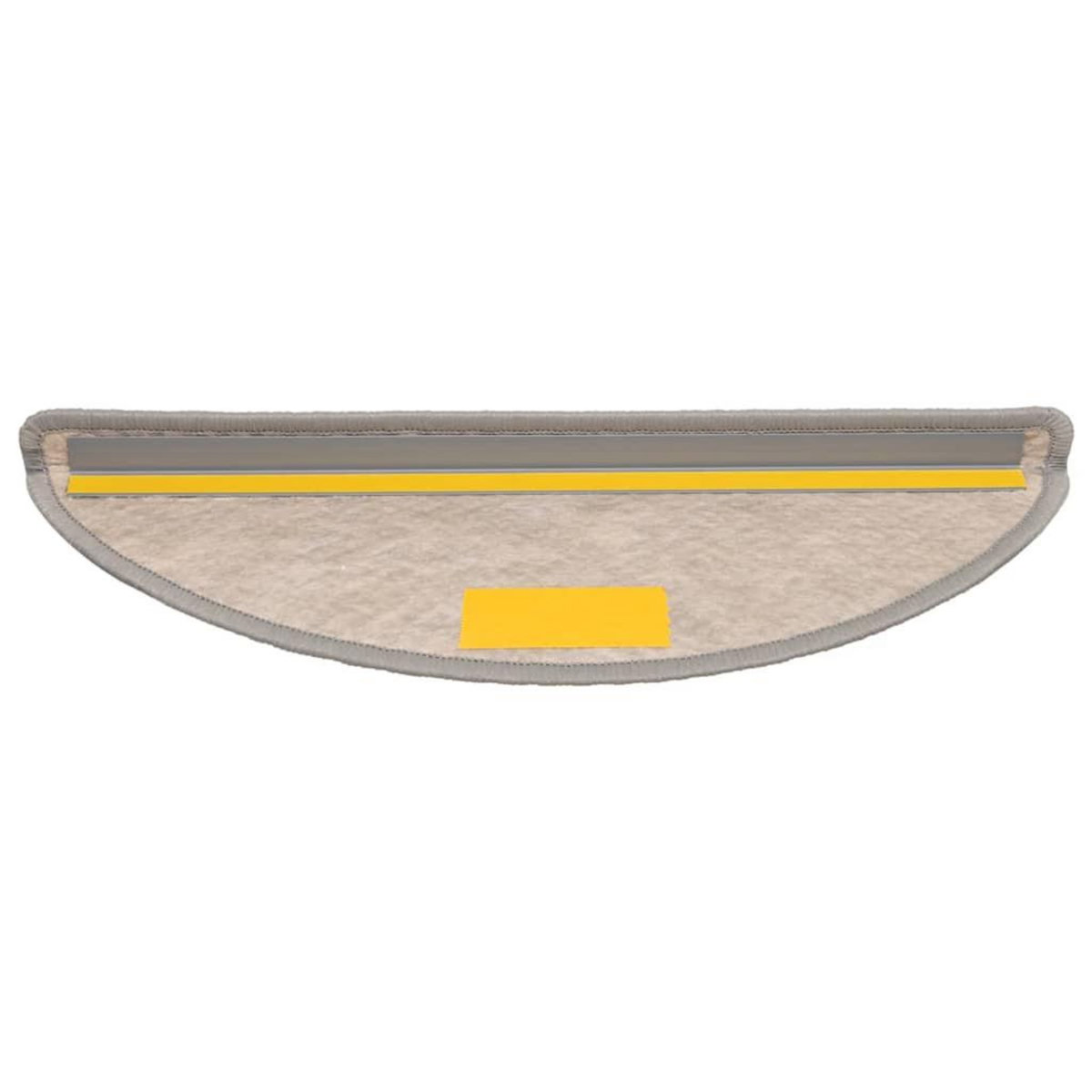 VIDAXL Tapis d'escalier autocollants 30 pcs 56x17x3 cm argente