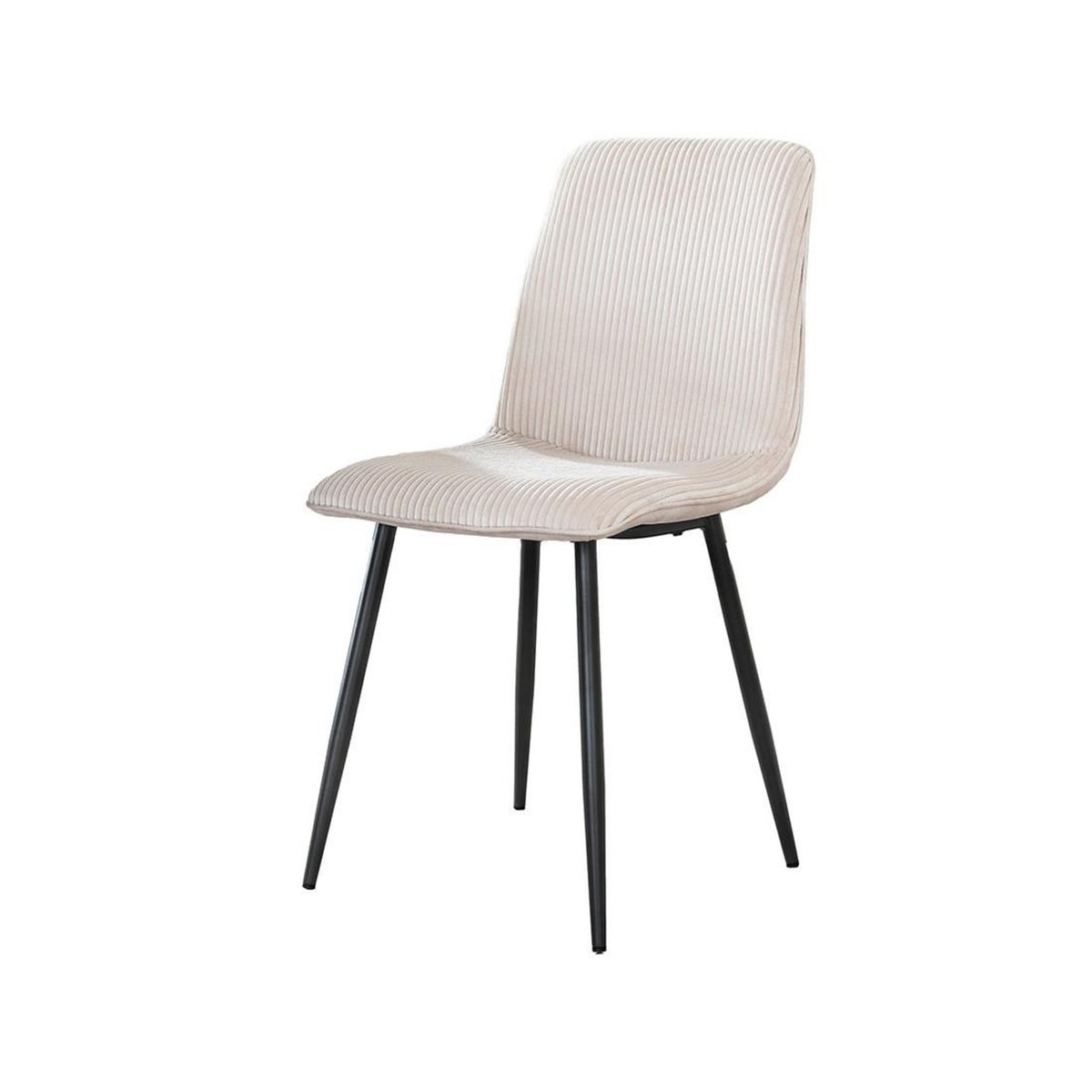 LISA DESIGN Iris - lot de 4 chaises - en velours côtelé et velours