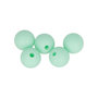 Voir la diapositive 1 : Artemio 5 perles silicone rondes - 10 mm - vert d'eau