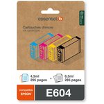 ESSENTIEL B Cartouche d'encre Pack Compatible E604 (Noir + 3 Couleurs)