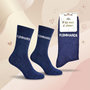 Voir la diapositive 4 : OZABI Chaussettes Femme Lurex Message Humoristique