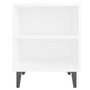 Voir la diapositive 4 : VIDAXL Table de chevet avec pieds en metal blanc 40x30x50 cm