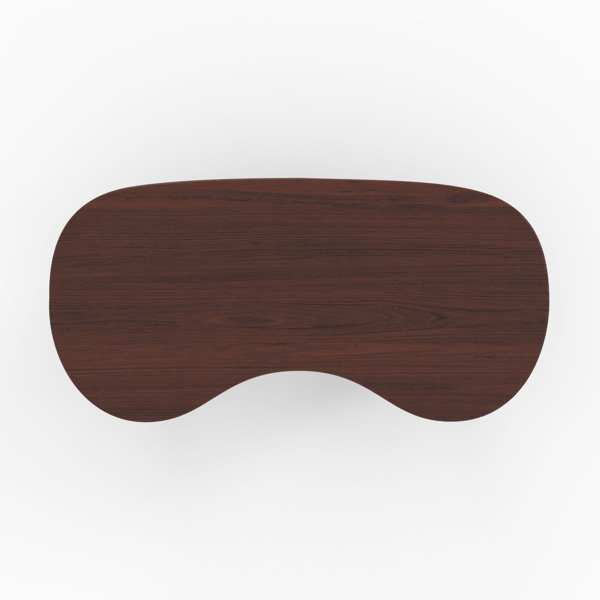 Rendez vous déco Table basse organique en bois massif de mindi foncé-Brandan
