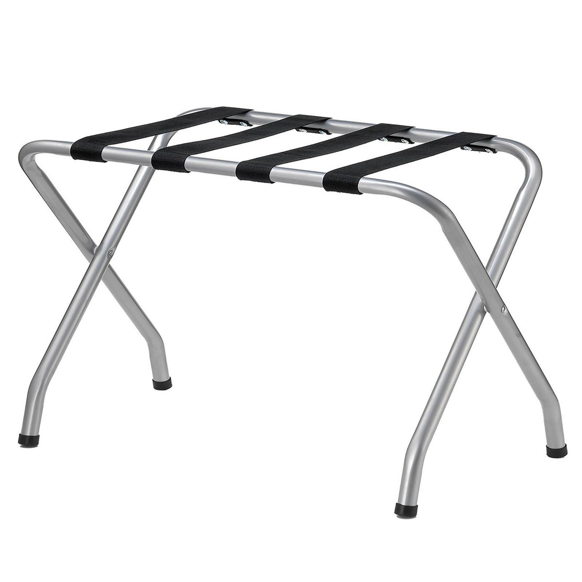 IDIMEX Porte-valise LUGGAGE, structure pliable en métal chromé