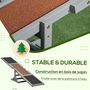 Voir la diapositive 6 : PAWHUT Agility sport pour chien bascule - bascule pour chien - équipement entrainement chien - bois sapin pré-huilé feutre bitumé antidérapant brique gris