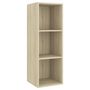 Voir la diapositive 4 : VIDAXL Meubles TV muraux 2 pcs Chene sonoma Bois d'ingenierie