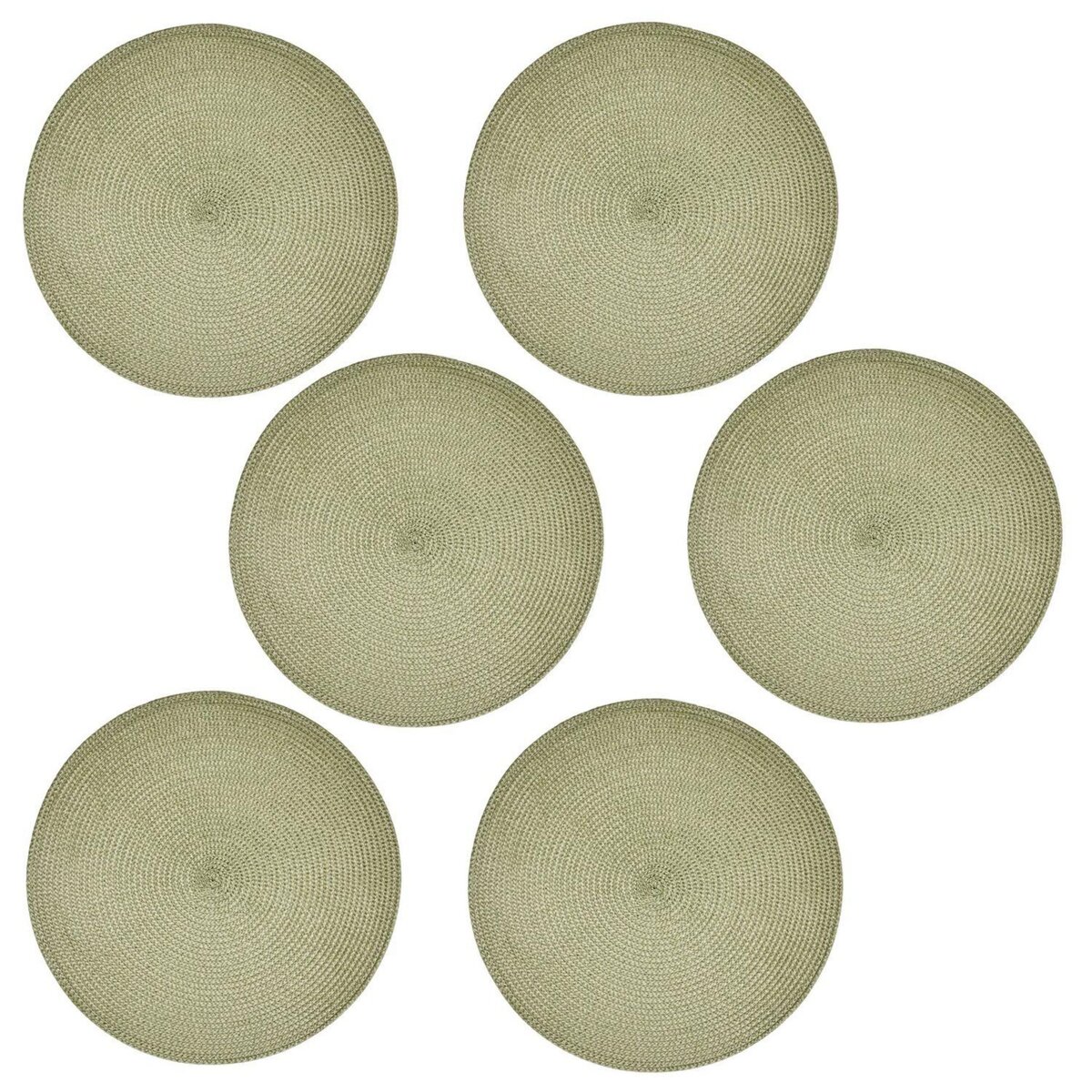 ATMOSPHERA Lot de 6 sets de table tressés AFHIR