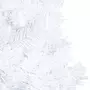 VIDAXL Arbre de Noël artificiel pre-eclaire et boules blanc 180 cm PVC