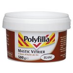 CENTRALE BRICO Mastic d'étanchéité vitrier POLYFILLA 500 g blanc