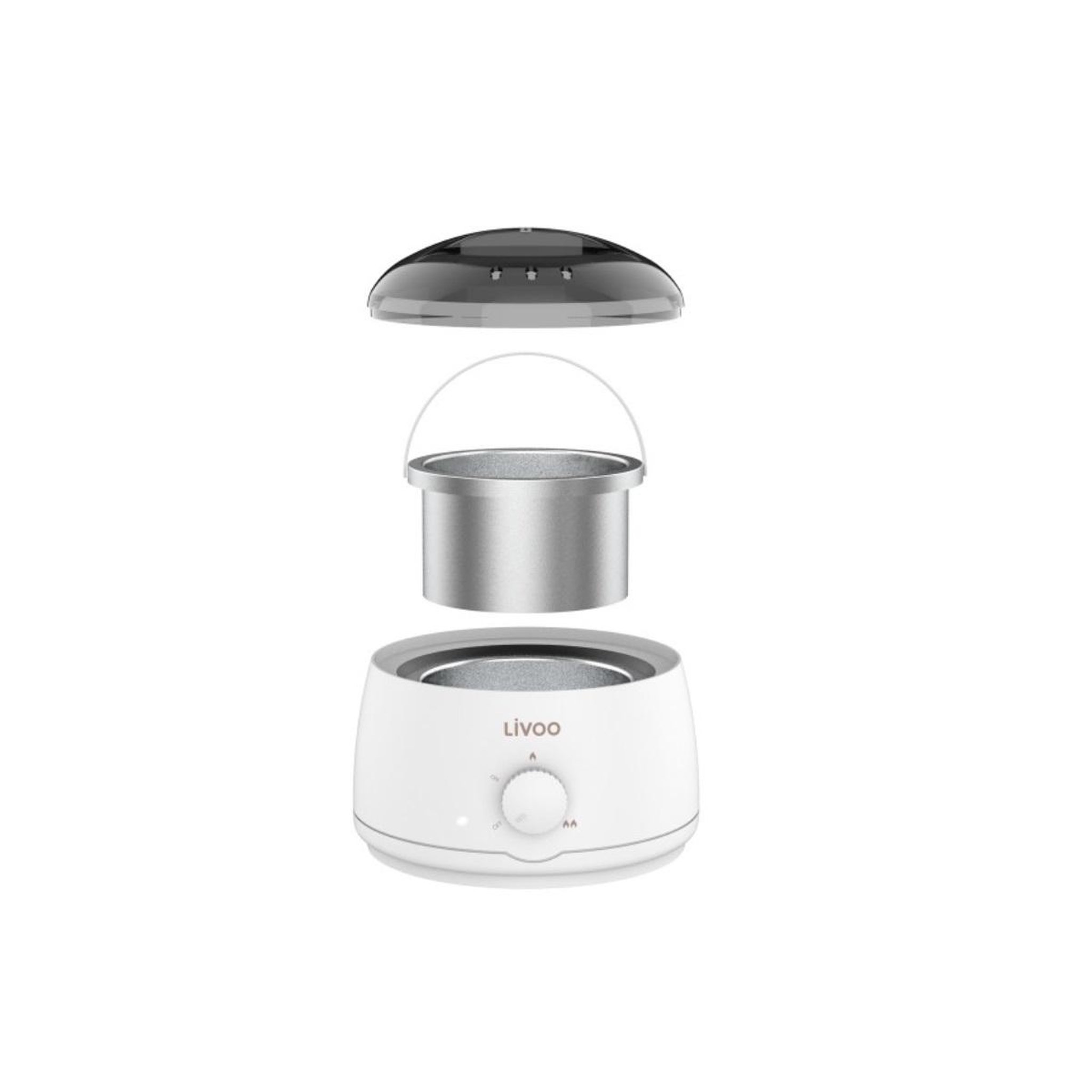 Voir la diapositive 2 : LIVOO Epilateur à cire chaude 100w blanc - DOS198