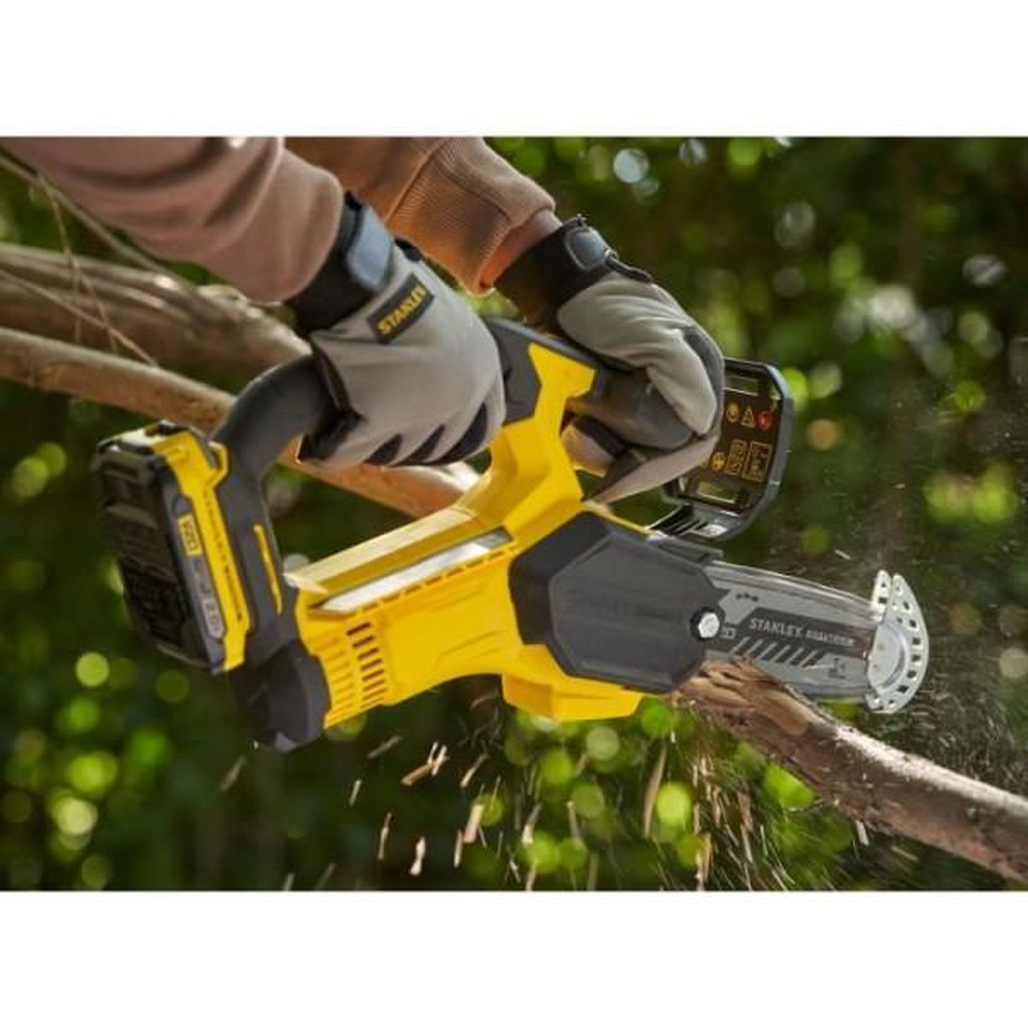 Voir la diapositive 5 : STANLEY FATMAX Scie d'élagage sans fil - stanley fatmax - sfmcps415b-xj - 18v - chaîne 15cm - sans batterie