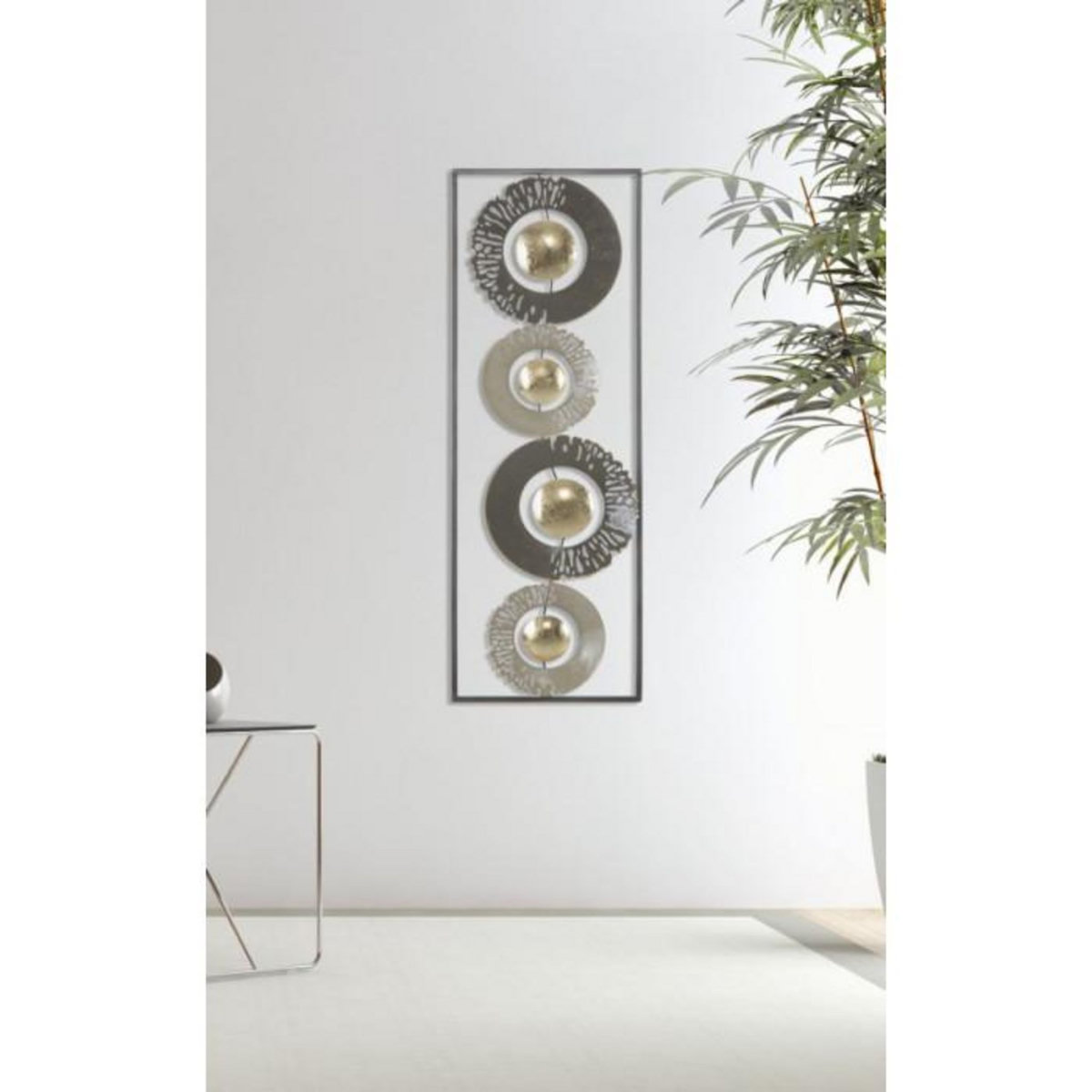 Paris Prix Décoration Murale Encadrée en Métal  Ring  89cm Multicolore
