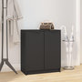 Voir la diapositive 1 : VIDAXL Armoire a chaussures Noir 59x35x70 cm bois d'ingenierie