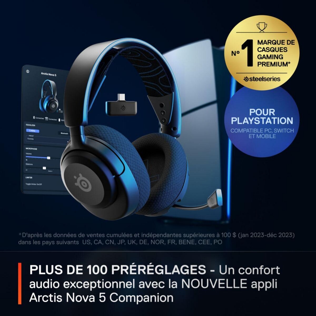 STEEL SERIES Casque gamer Arctis Nova 5P