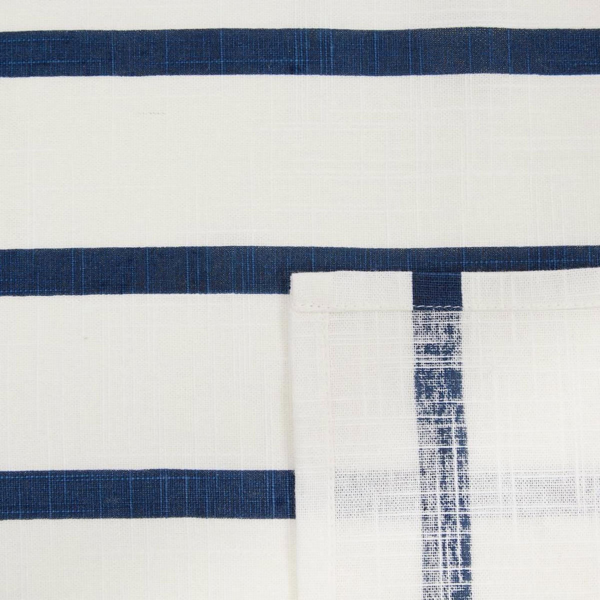 ATMOSPHERA Nappe à Rayures  Océania  140x240cm Blanc