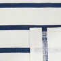 Voir la diapositive 2 : ATMOSPHERA Nappe à Rayures  Océania  140x240cm Blanc