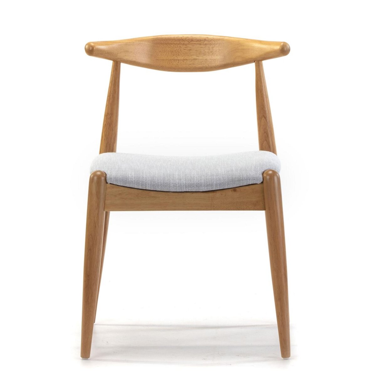 VS VENTA-STOCK Pack 2 chaises Corzo, Couleur Chêne, Bois Massif, 52,5 cm x 50 cm x 74.5 cm