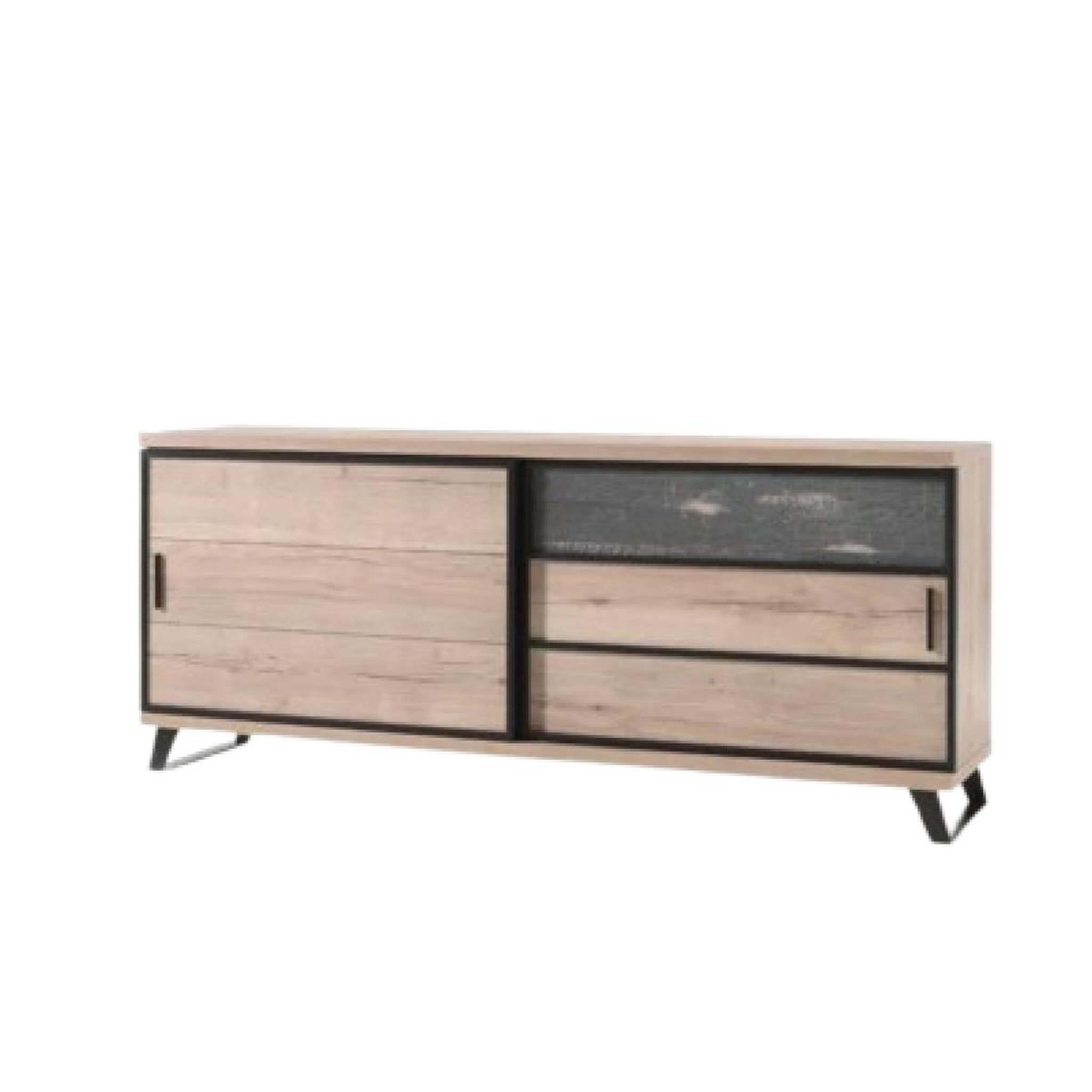JLC KREATION Buffet contemporain 2 portes coulissantes PERO