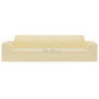 Voir la diapositive 6 : VIDAXL Housse extensible de canape 4 places Creme Jersey de polyester